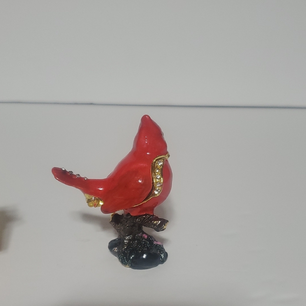 Red Cardinal Trinket Box Set - Picture 3 of 9
